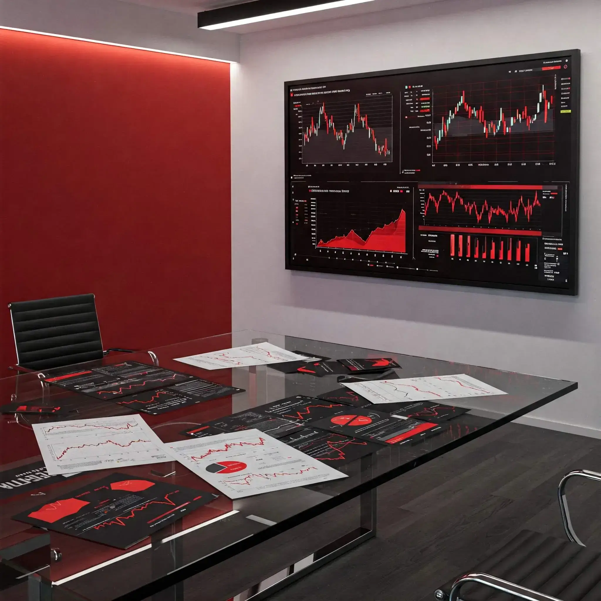 Person studying investment charts